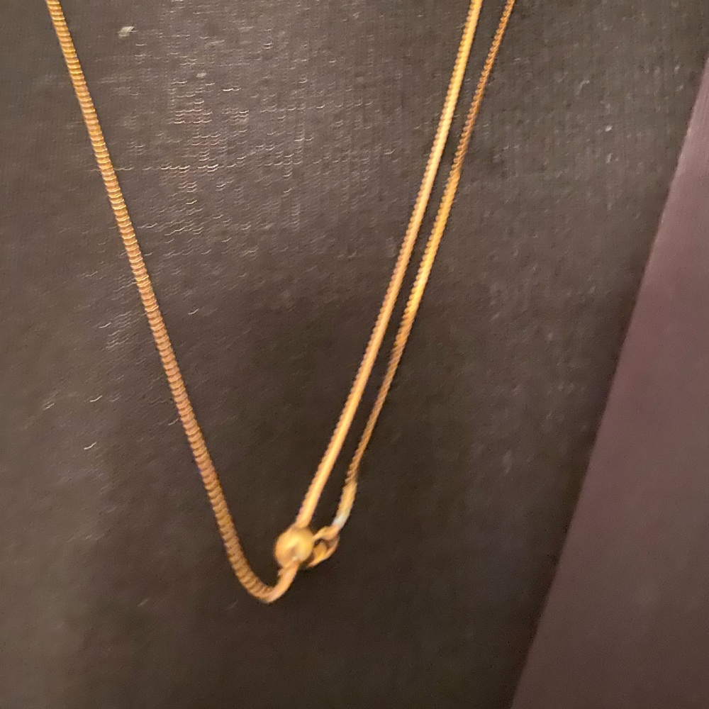 Solid 14k Moder Layers Chain Necklace - image 3